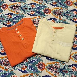 NWT WONDER NATION Set of 2 Jersey Henley Long Sleeve.